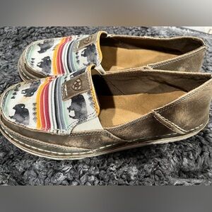 Ariat Women Brown and Multicolor Moccasins